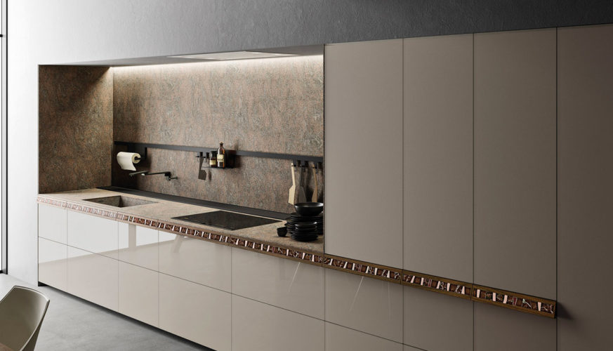 Cuisine Valcucine Genius Loci Vitrum Lucido Kamut | Cuisiniste Nice | AS Design