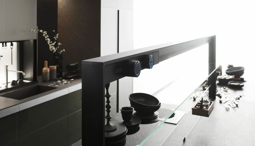 Cuisine Valcucine Genius Loci Vitrum poli Oceanic Green | Cuisiniste Nice | Massimo Cucine