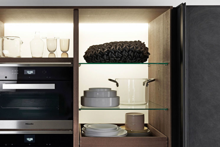 Cuisine Valcucine Genius Loci Vitrum opaque tiroir pierre Cardoso | Cuisiniste Nice | AS Design