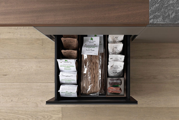 Cuisine Valcucine Genius Loci Vitrum opaque tiroir pierre Cardoso | Cuisiniste Nice | AS Design