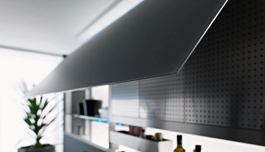 Cuisine Valcucine Artematica Bleu Vitrail | Cuisiniste Nice | AS Design