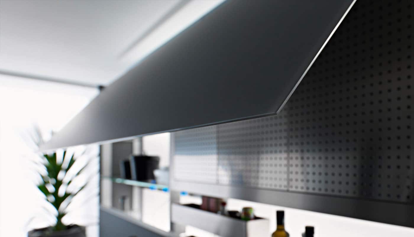 Cuisine Valcucine Artematica Bleu Vitrail | Cuisiniste Nice | AS Design