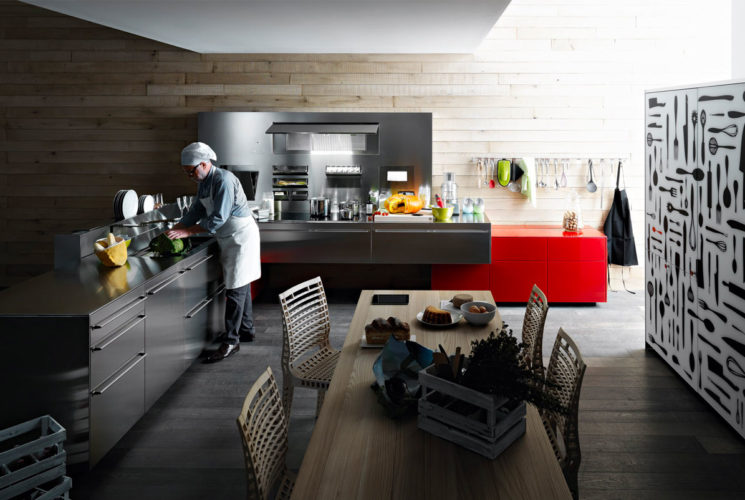Cuisine Valcucine Artematica Inox | Cuisiniste Nice | AS Design