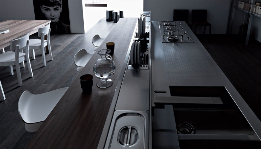 Cuisine Valcucine Artematica Vitrum Nero Lavagna | Cuisiniste Nice | AS Design