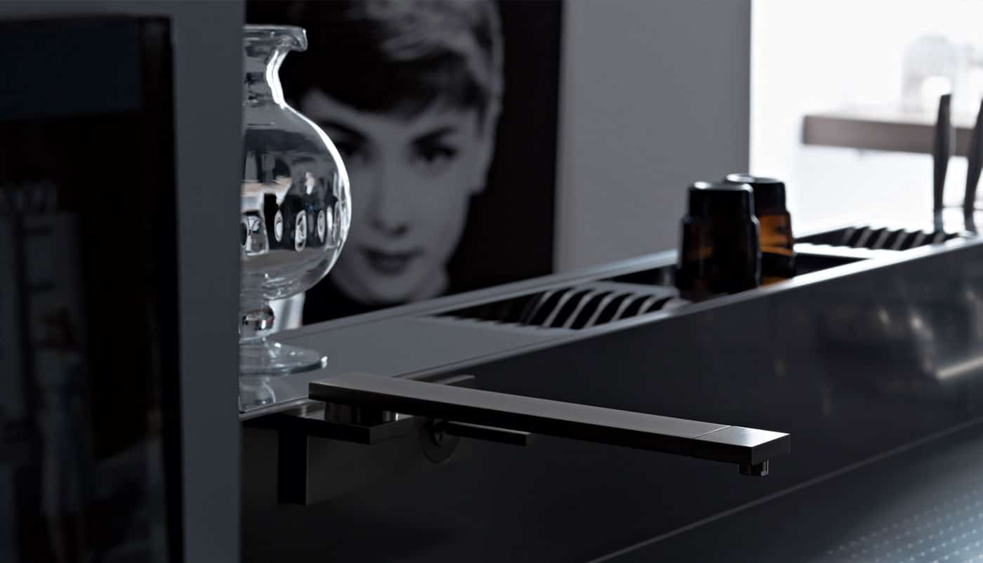 Cuisine Valcucine Artematica Vitrum Nero Lavagna | Cuisiniste Nice | AS Design