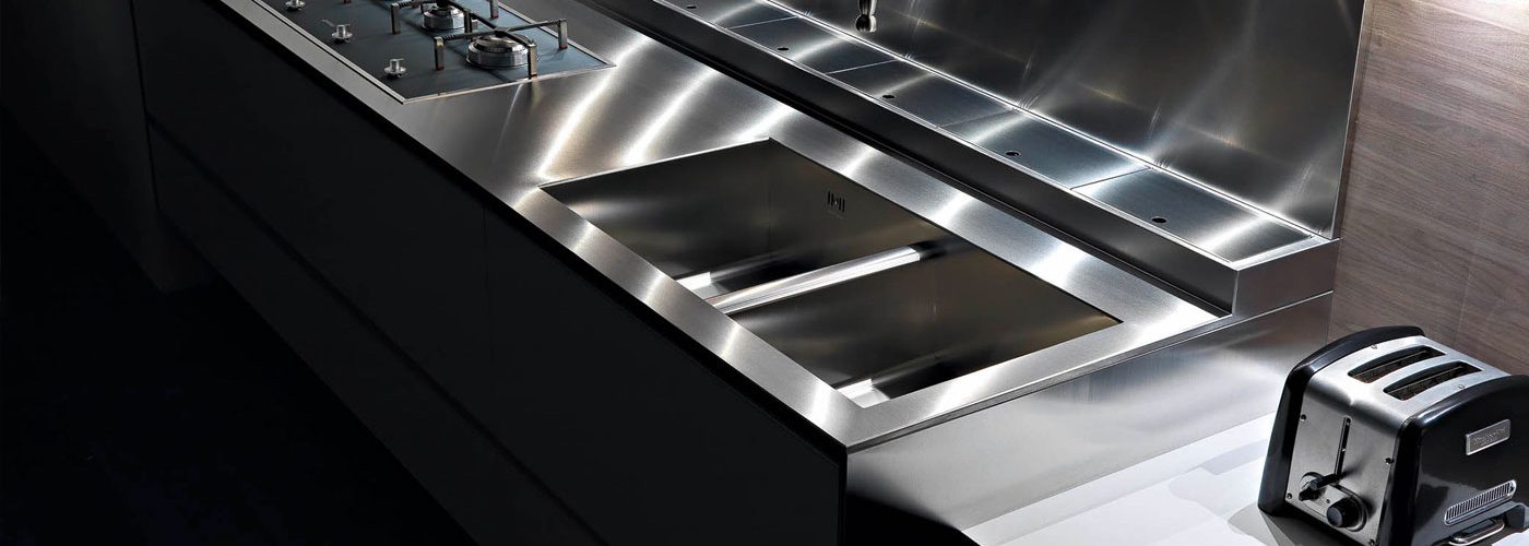 Cuisine Valcucine Riciclantica aluminium laque blanc | Cuisiniste Nice | AS Design